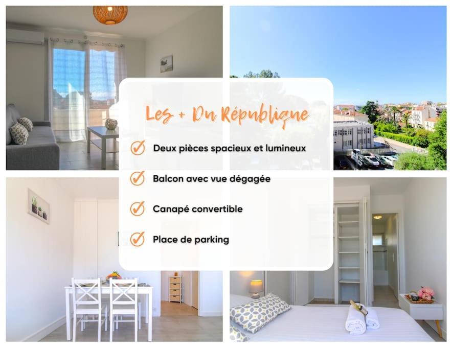 Ferienwohnung Le Republique By Apirent #Balcon #Climatisation #Parking Cannes Exterior foto